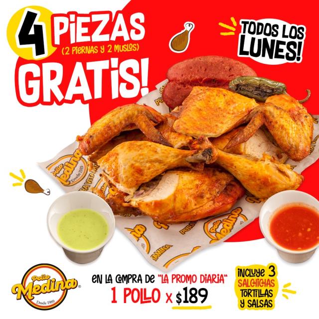 Pollos Medina - Pablo Livas - Menú Pollos Medina - Pablo Livas - Menú