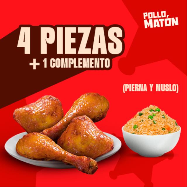 4 Piezas + 1 Complemento