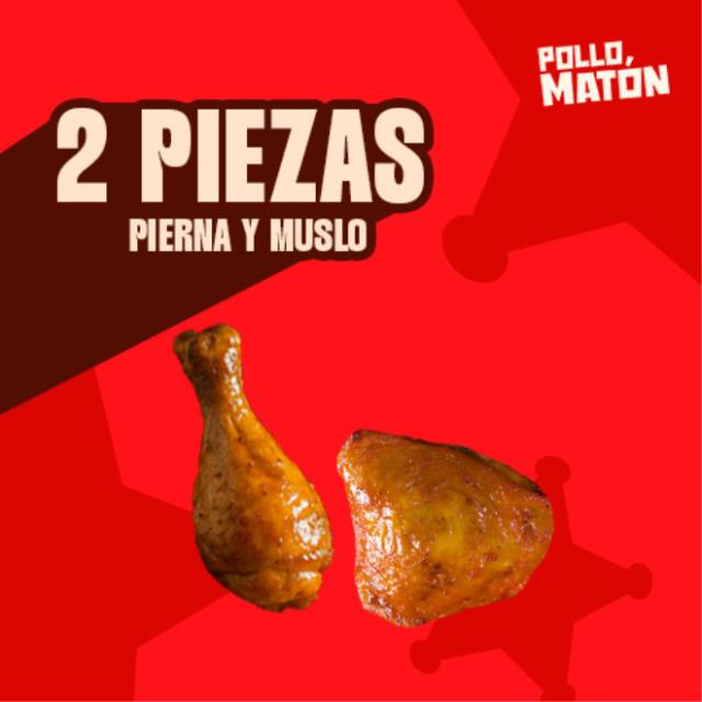 2 Piezas De Pollo +1 complemento Arroz
